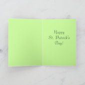 St. Patricks  wenskaart - Irish Holiday Kaart (Binnen)