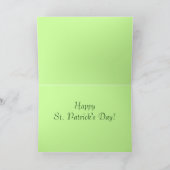 St. Patricks  wenskaart - Kinder kaart (Binnen)