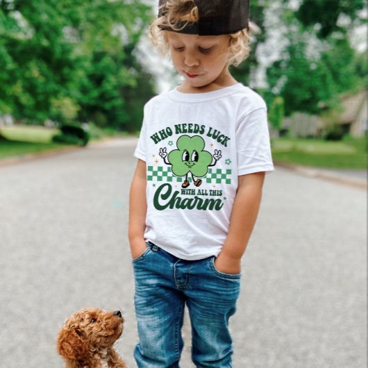 St Patrick's Who Needs Luck met al deze charme T-shirt