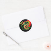St. Patrick's Yorkshire Terrier Ronde Sticker (Envelop)