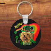 St. Patrick's Yorkshire Terrier Sleutelhanger (Voorkant)