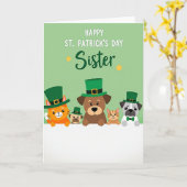 St Patricks Zuster Kaart (Gele Bloem)