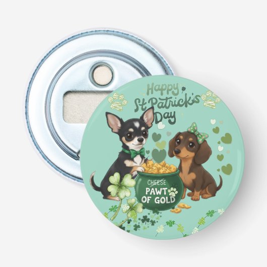 St. Patricksdag  Button Flesopener (Voorkant)