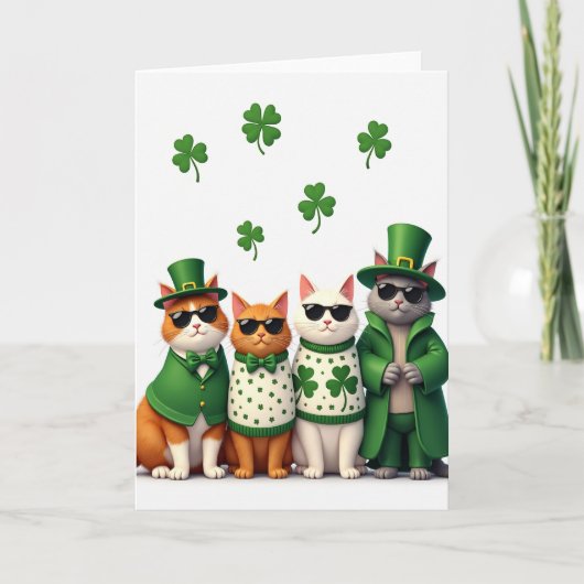 St. Patricksdag Kat Kaart (Voorkant)