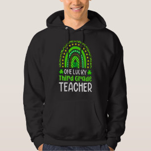 St Patricku2019s Dag Eén 3de-graad leraar luipaard Hoodie