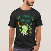 St Patricku2019s Rex Lucky Saurus Dinosaur St Pat T-shirt (Voorkant)