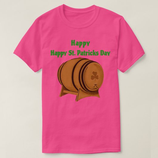 St Patrickx27s Dag Drink T-shirt (Design voorkant)