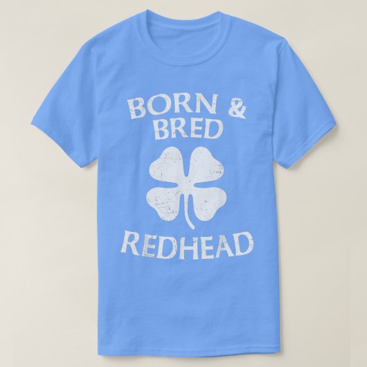 St. Patrickx27s Shirt geboren en rode roodbaars (Design voorkant)