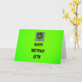 St Patric's Day Verjaardag Kaart (Gele Bloem)