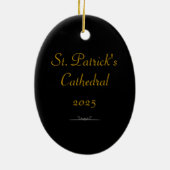 "St. Pats Cathedral @ Night' 2025 Ornament (Achterkant)