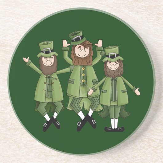 St Pats Dance Zandsteen Onderzetter (Voorkant)