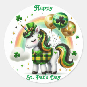 St. Pat's Day Eenhoorn Sticker