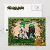 St Pats Day - Golden Doodles - Sadie en Izzie Briefkaart (Voorkant / Achterkant)