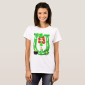 St. Pat's Day Redhead Girl Leprechaun T-shirt (Voorkant volledig)
