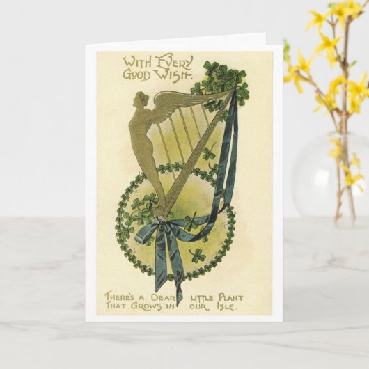 St. Pat's Day - Shamrock Wishes, Kaart (Gele Bloem)