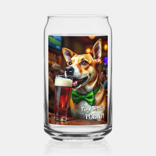 St. Pat's Dog Blikvorm Glas (Voorkant)