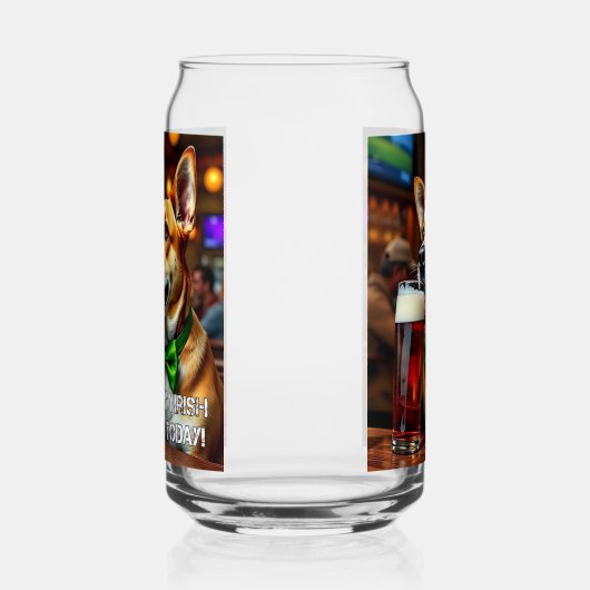 St. Pat's Dog Blikvorm Glas (Links)