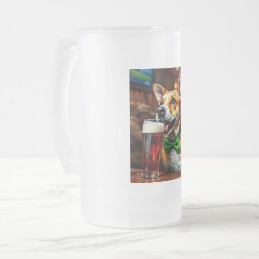 St. Pat's Dog Matglas Bierpul (Voorkant links)
