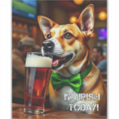St. Pat's Dog Sticker (Voorkant)
