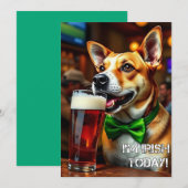 St. Pat's Hond Feestdagenkaart (Voorkant / Achterkant)