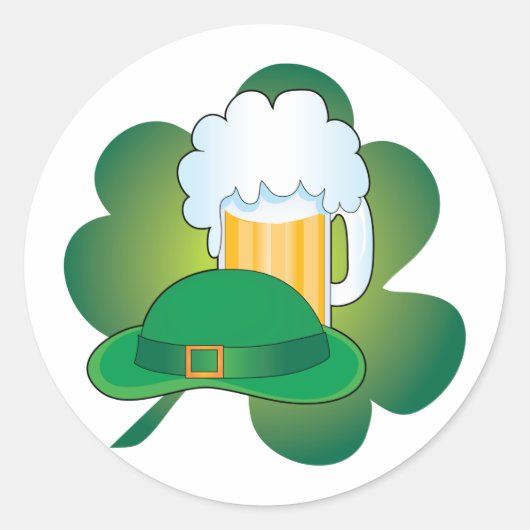 St Pats Pet Ronde Sticker (Voorkant)