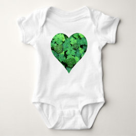 St. Patties day, groene shamrock, Ierse harten Romper