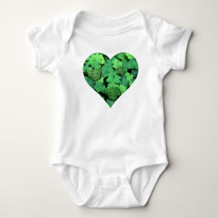 St. Patties day, groene shamrock, Ierse harten Romper