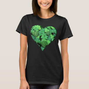 St. Patties day, groene shamrock, Ierse harten T-shirt