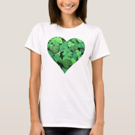 St. Patties day, groene shamrock, Ierse harten T-shirt