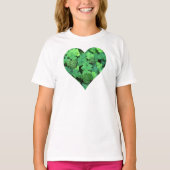 St. Patties day, groene shamrock, Ierse harten T-shirt (Voorkant)
