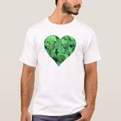 St. Patties day, groene shamrock, Ierse harten T-shirt (Voorkant)