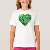 St. Patties day, groene shamrock, Ierse harten T-shirt (Voorkant)