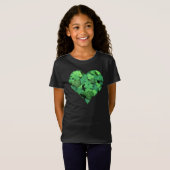 St. Patties day, groene shamrock, Ierse harten T-shirt (Voorkant volledig)