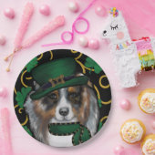 St. Patty Australian Shepherd Papieren Bordje (Feest)