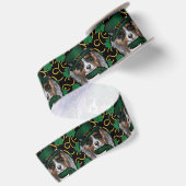 St. Patty Australian Shepherd Satijnen Lint (Achterkant)
