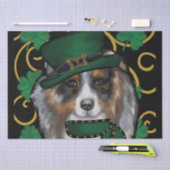 St. Patty Australian Shepherd Tissuepapier (Craft)