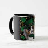St. Patty Australische Herdershond Mok (Voorkant links)