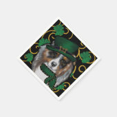 St. Patty Australische Herdershond Servet (Hoek)