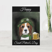St. Patty Beagle Dog Kaart (Voorkant)