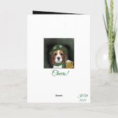 St. Patty Beagle Hond Kaart (Achterkant)