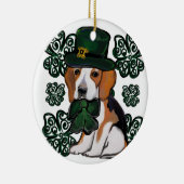 St. Patty Beagle Keramisch Ornament (Rechts)