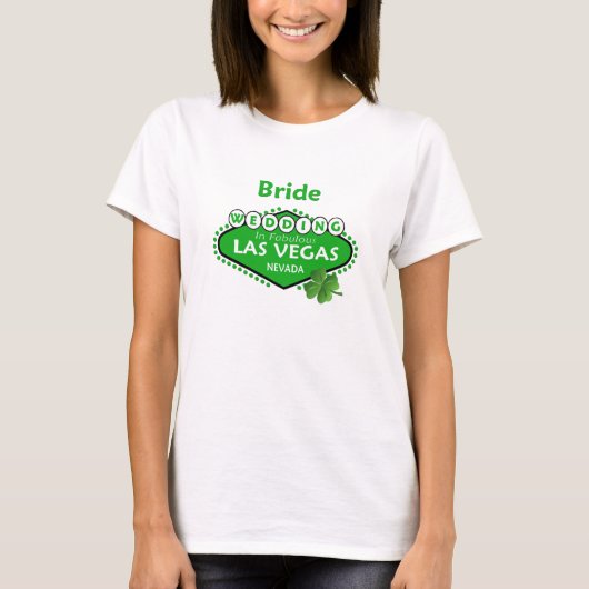 St. Patty BRIDE Las Vegas Wedding Shirt (Voorkant)