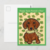 St.Patty Doxie   Briefkaart (Voorkant / Achterkant)