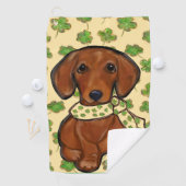 St.Patty Doxie Golfhanddoek (Insitu)