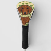 St.Patty Doxie Golfheadcover (Voorkant)