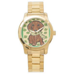 St.Patty Doxie    Horloge