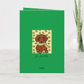 St.Patty Doxie Kaart (Achterkant)