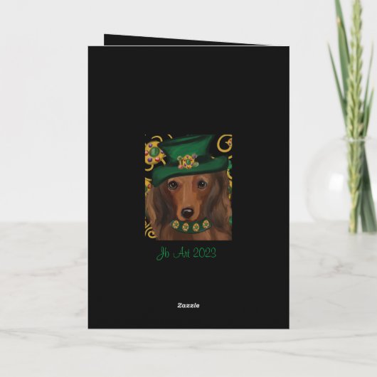 St.Patty Doxie Kaart (Achterkant)