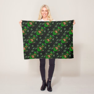 St. Patty Doxie Kunstontwerp Fleece Deken