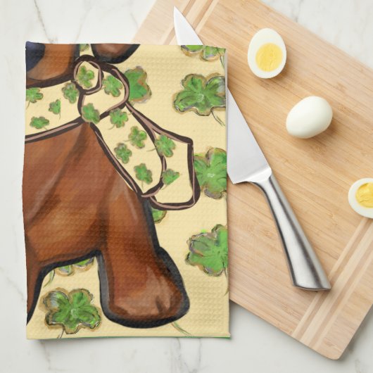 St.Patty Doxie Theedoek (Quarter Fold)